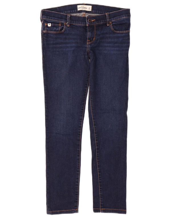 Jeans slim per ragazze Abercrombie & Fitch 15-16 anni W28 L26 cotone blu navy