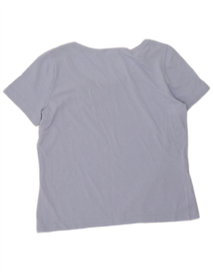 T-shirt da donna Lacoste taglia 44 grande in cotone blu
