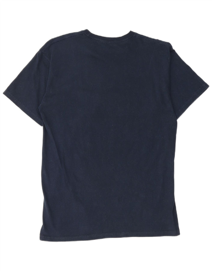 T-shirt grafica da uomo Fila Top in cotone blu navy medio