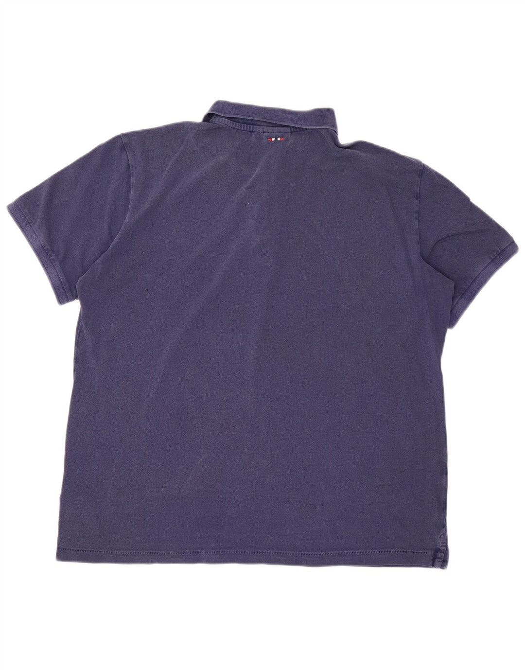 Polo da uomo NAPAPIJRI grande in cotone blu navy