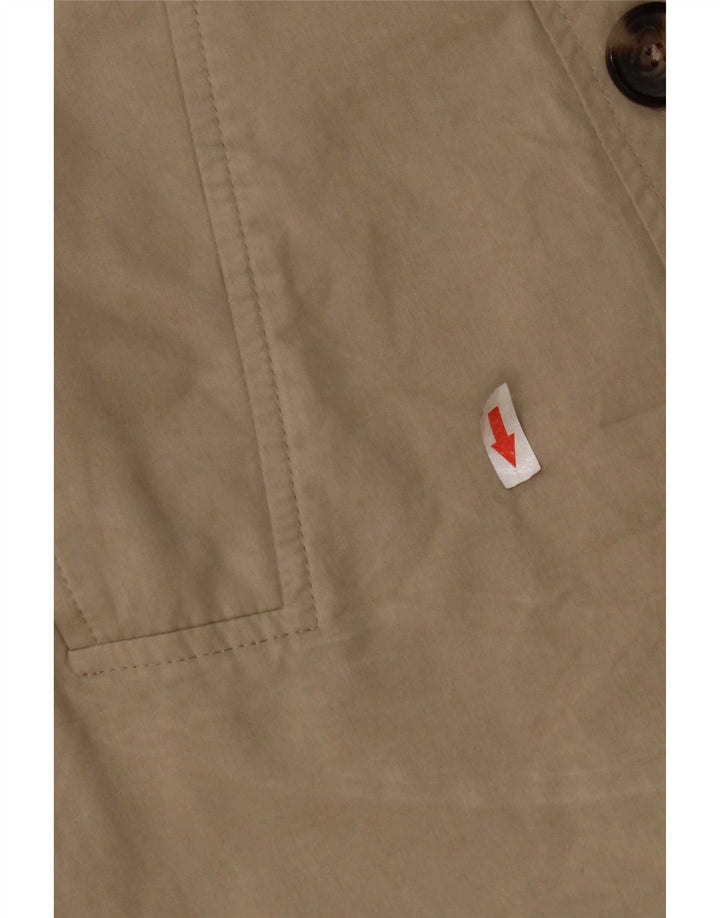 Trench oversize da donna Zara UK 10 piccolo poliestere beige