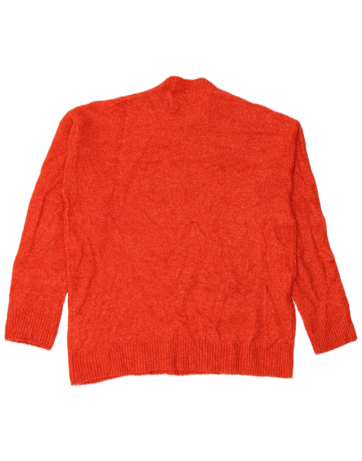 Maglione maglione girocollo da uomo Zara in poliestere rosso medio