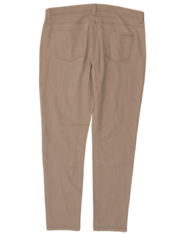 Jeans slim autografati da donna Marks & Spencer UK 14 Large W34 L28 Beige