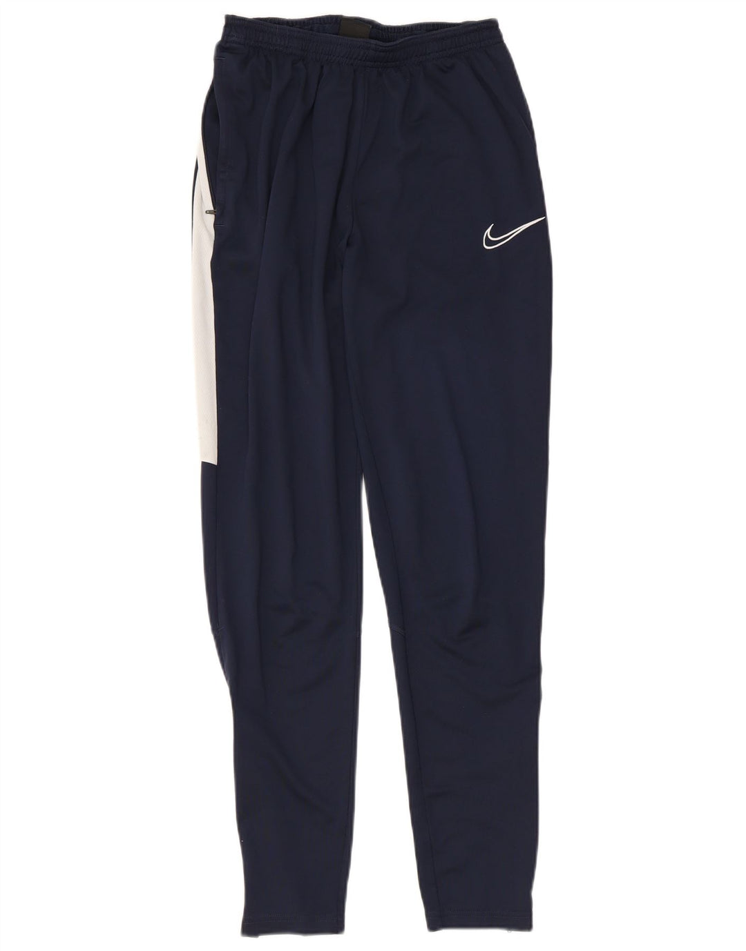 Pantaloni da tuta Nike Dri Fit da uomo, piccoli, in poliestere color block blu navy
