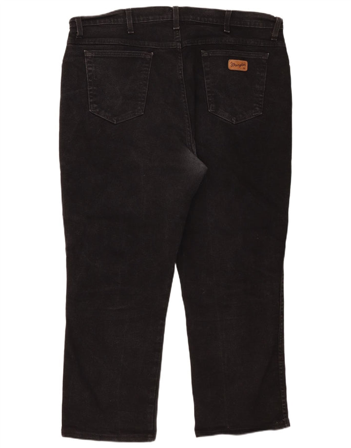 Jeans dritti da uomo Wrangler Texas W42 L27 cotone nero
