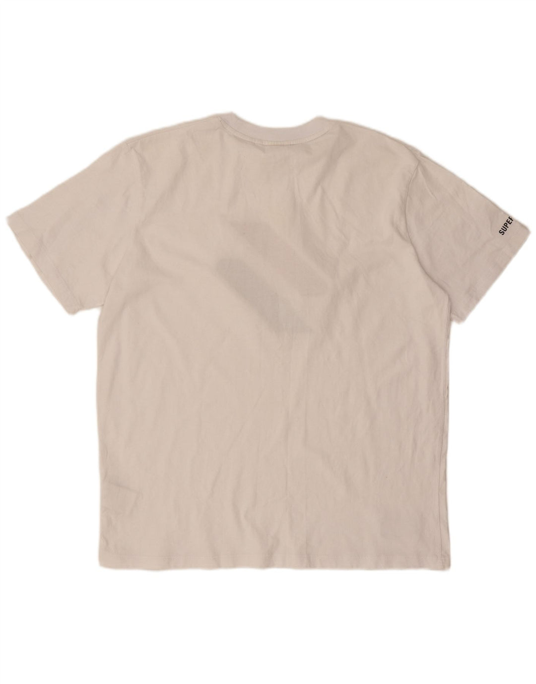 T-shirt grafica da uomo Superdry Top grande in cotone bianco