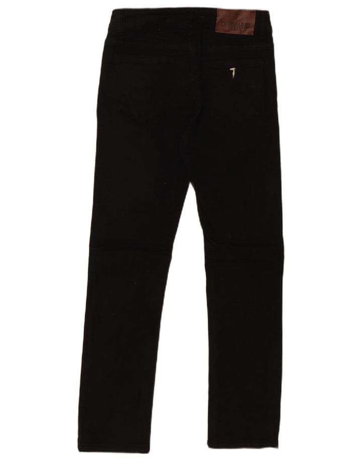 TRUSSARDI Womens Cropped Jeans Medium W30 L26 Black Cotton