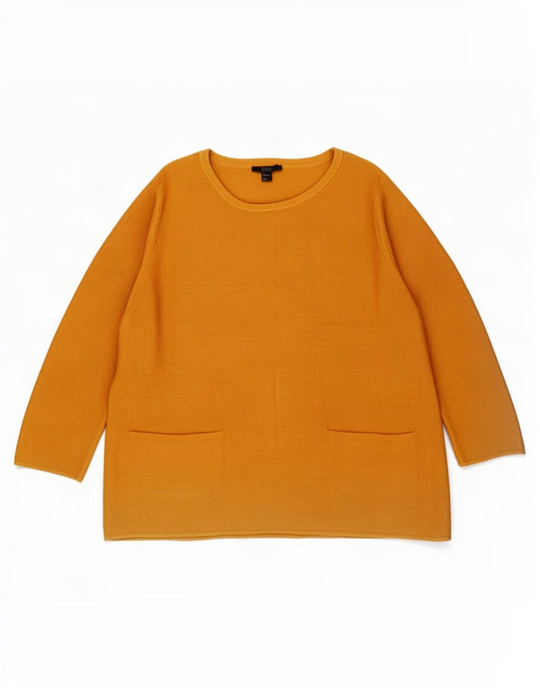 Maglione Cos da donna con scollo a barca con maniche a 3/4 UK 14 Marrone medio