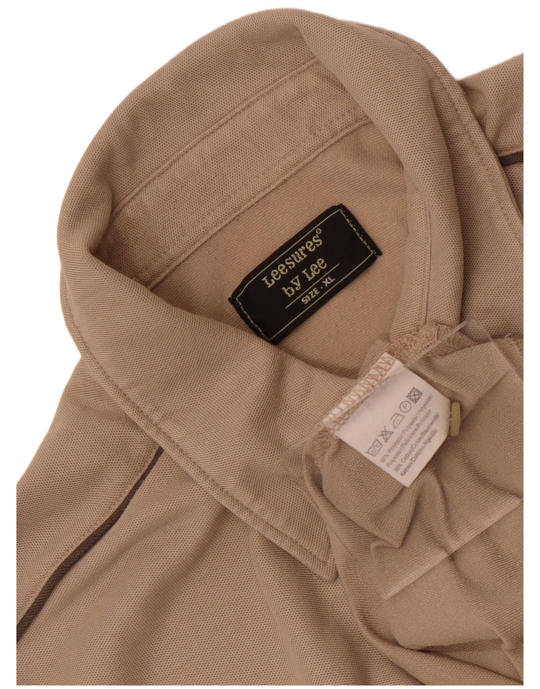 Polo da uomo Lee XL Beige in poliestere