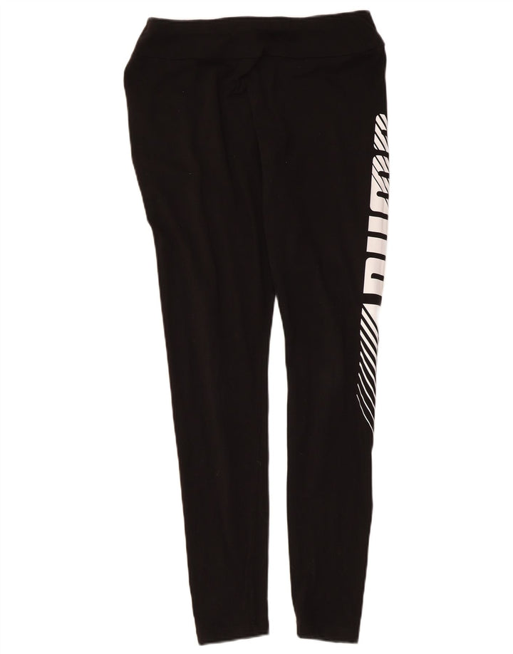 Leggings grafici da donna Puma UK 12 cotone medio nero