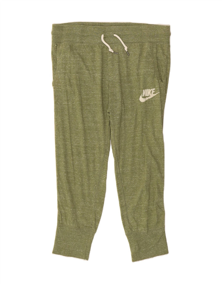 NIKE Mens Tracksuit Trousers Joggers Medium Khaki Flecked Polyester Vintage Nike and Second-Hand Nike from Messina Hembry 