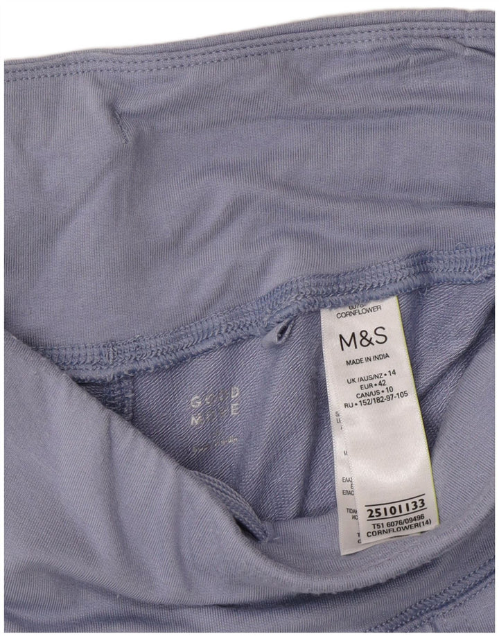 Pantaloni da tuta da donna Marks & Spencer Joggers UK 14 Large Blue Modal