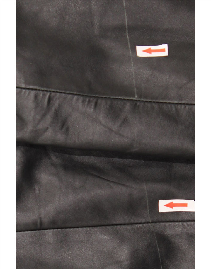 Cappotto in pelle da donna Helium UK 10 piccolo nero