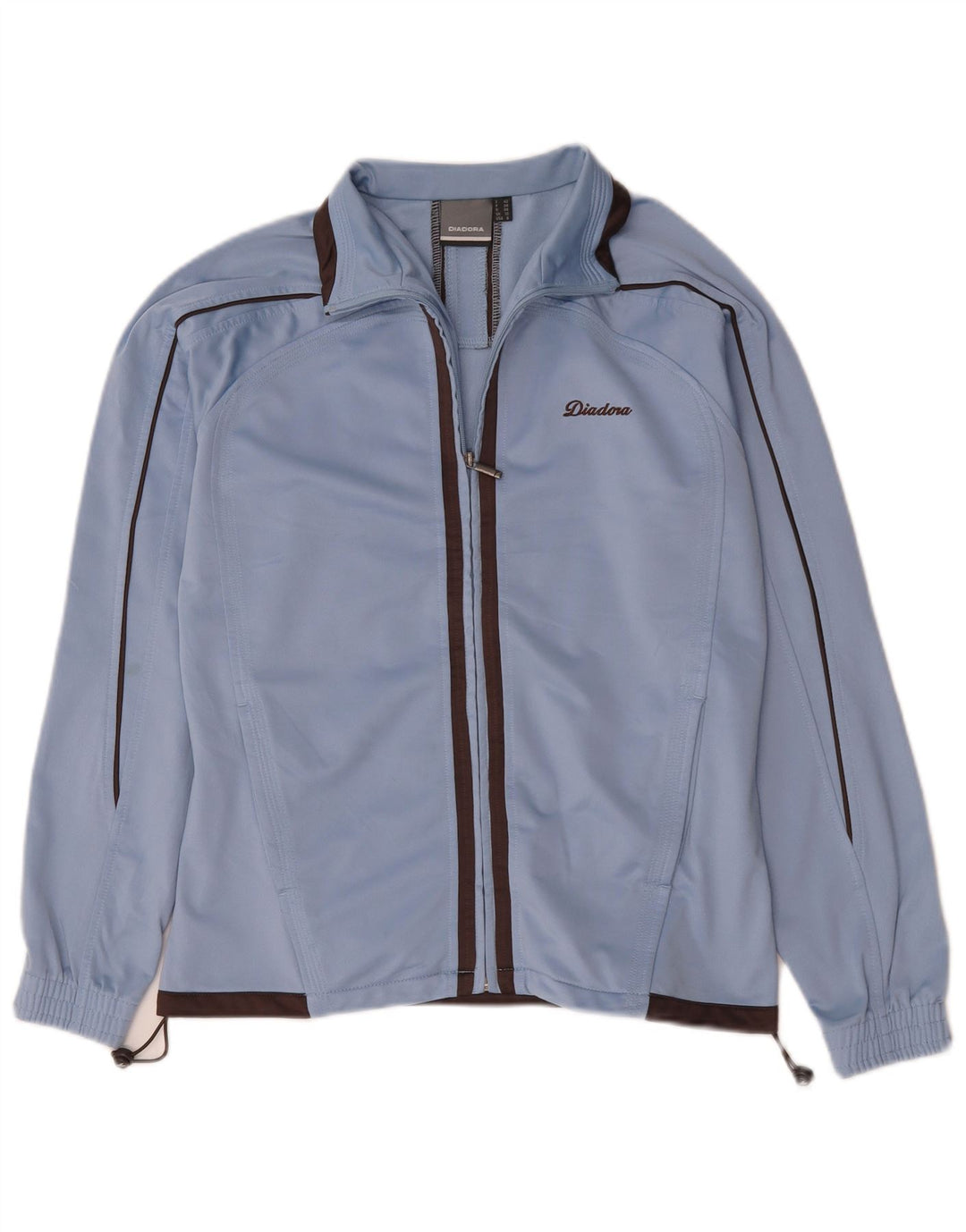 Giacca da tuta oversize da donna Diadora UK 10 Small Blu Poliestere