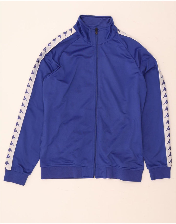 Giacca da tuta grafica da uomo Kappa 2XL Blu Colourblock