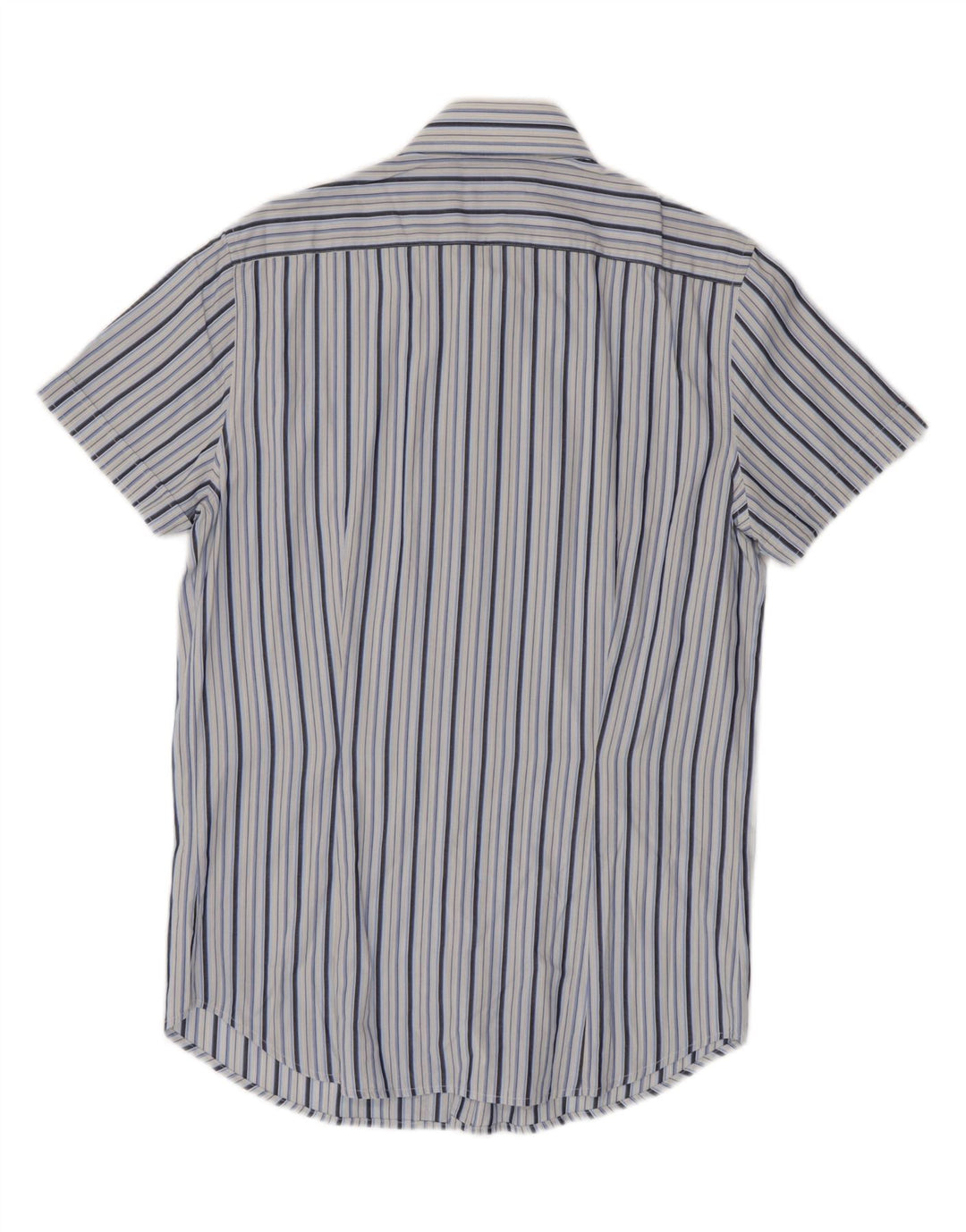 Camicia uomo manica corta Sisley cotone rigato grande blu