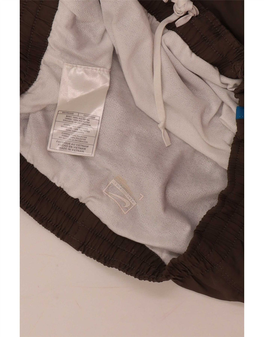 Pantaloncini sportivi da uomo Nike Large in poliestere color block marrone