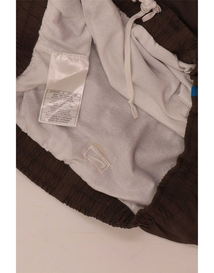 Pantaloncini sportivi da uomo Nike Large in poliestere color block marrone