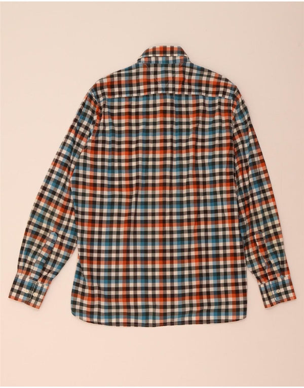 TOMMY HILFIGER Camicia da uomo su misura in cotone a quadri multicolore medio