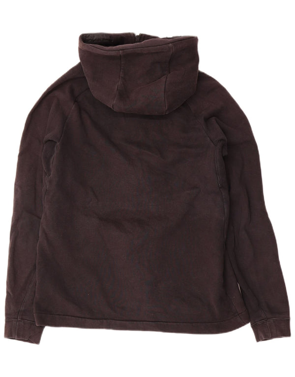 Felpa con cappuccio e zip Nike da uomo in cotone nero medio