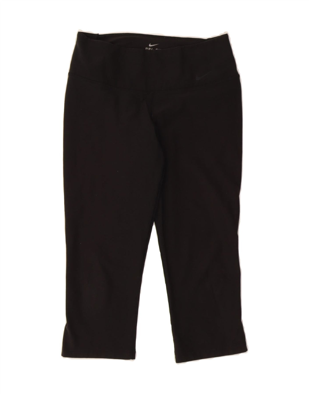 NIKE Womens Dri Fit Capri Leggings UK 10 Small  Black Polyester Vintage Nike and Second-Hand Nike from Messina Hembry 