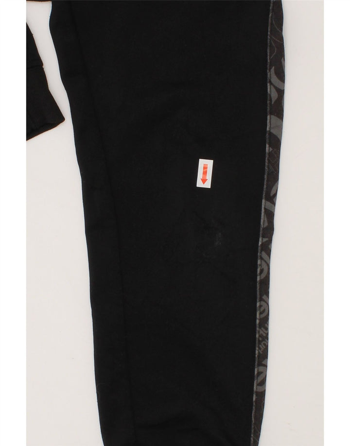 HURLEY Boys Graphic Tracksuit Trousers Joggers 5-6 Years Black Polyester Vintage Hurley and Second-Hand Hurley from Messina Hembry 