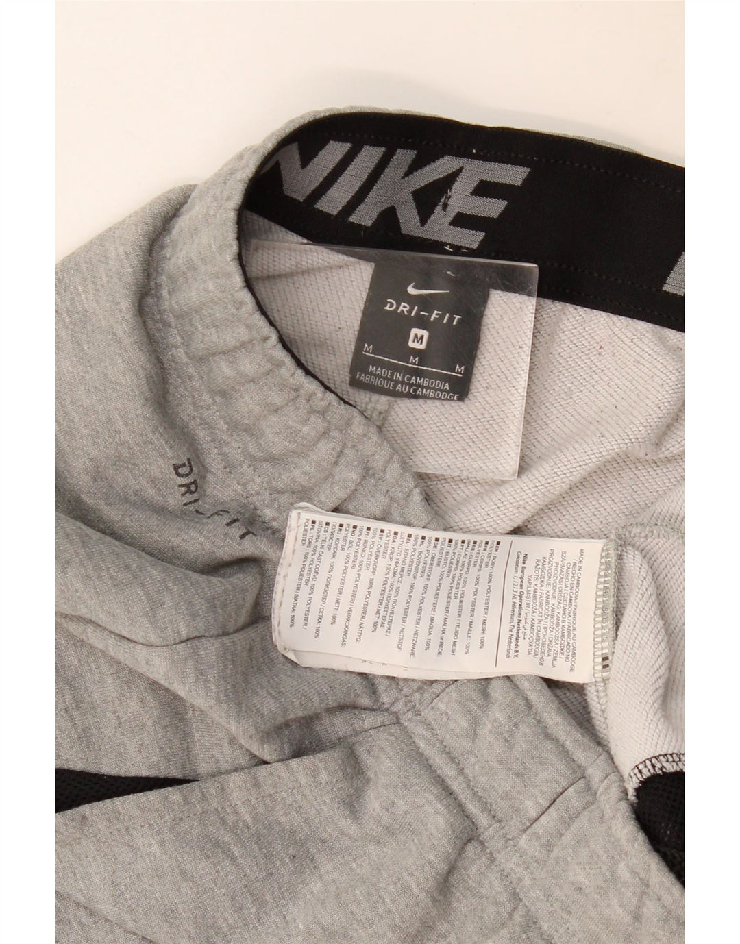 NIKE Pantaloni da tuta da uomo Dri Fit Joggers Poliestere grigio medio