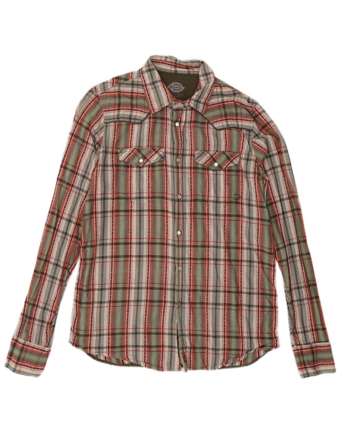 Camicia da uomo Dickies a quadri grandi multicolori