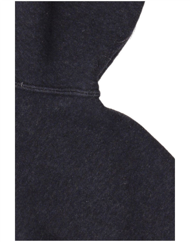 Maglione con cappuccio e zip da uomo NIKE in cotone blu navy medio