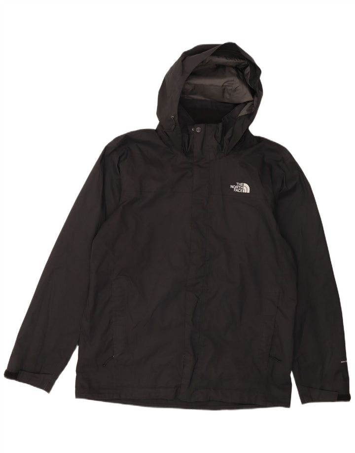 THE NORTH FACE Giacca antipioggia da uomo con cappuccio UK 40 Large Nero Poliestere