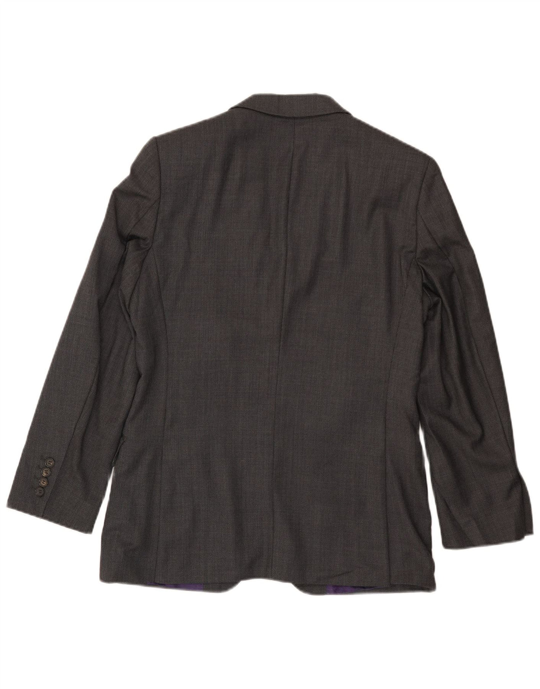 Giacca blazer da uomo a 2 bottoni Ted Baker UK 36 piccola lana grigia