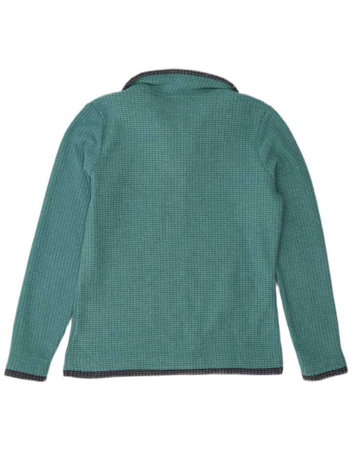 Maglione in pile oversize con zip e collo da donna Weird Fish UK 10 piccolo verde