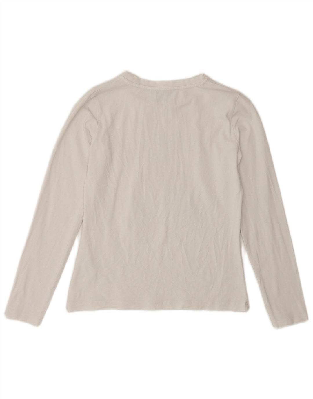 PATRIZIA PEPE Top grafico per bambina manica lunga 7-8 anni XL cotone bianco