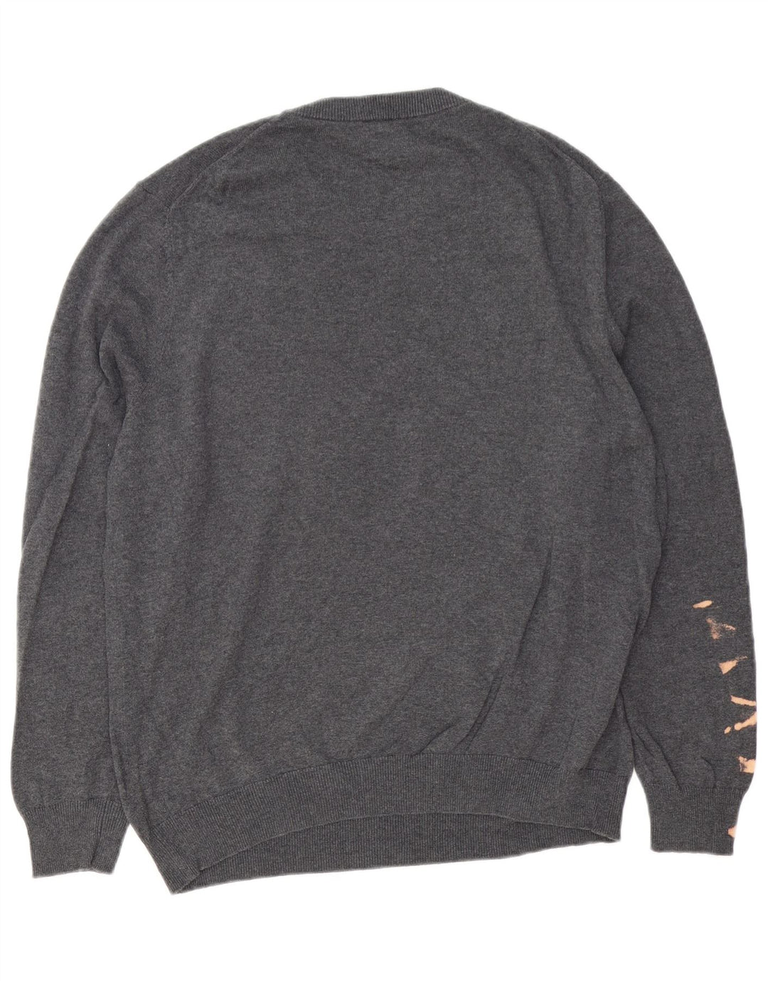 Maglione girocollo da uomo John Lewis, grande cotone grigio