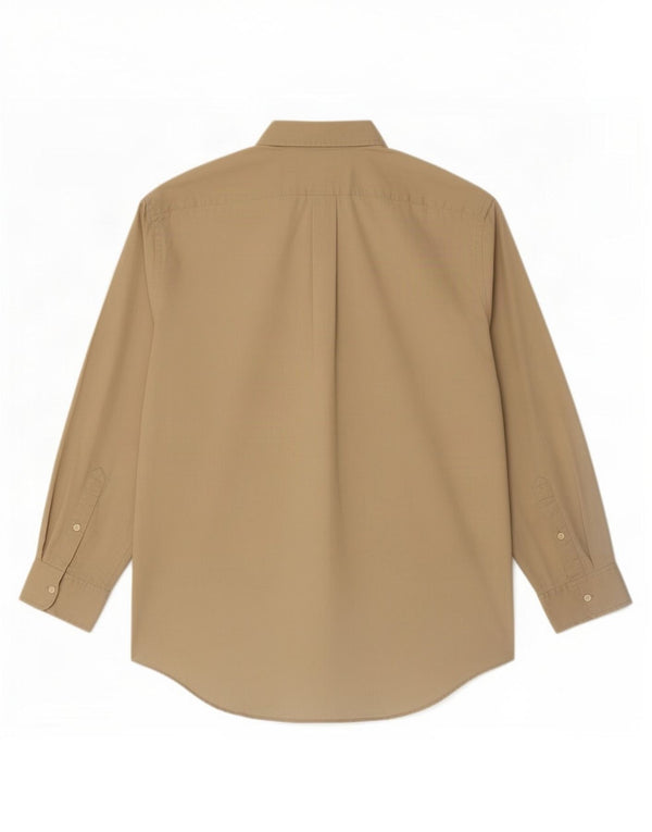 Camicia da uomo Chaps taglia 17 1/2 XL cotone kaki