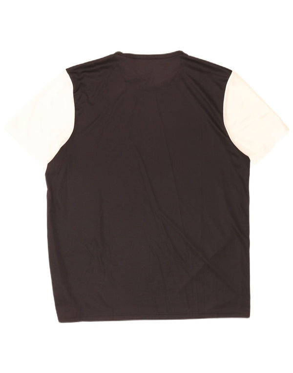 Adidas Mens Aeroready T-Shirt Top XL Black Colourblock Polyester