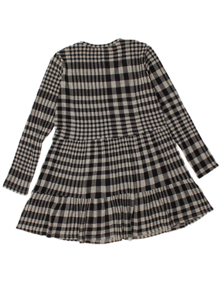 Abito a strati in maglia da donna Zara UK 12 grigio medio a quadri
