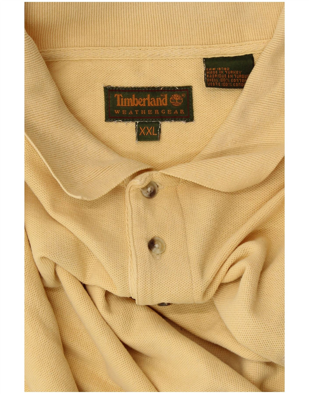 Polo da uomo Weathergear TIMBERLAND 2XL cotone giallo