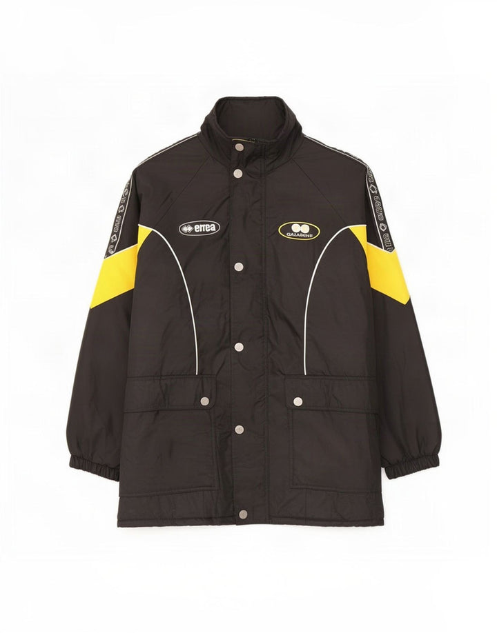 Errea Cappotto imbottito oversize con grafica da uomo UK 40 Large Black Colourblock