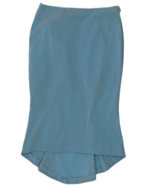 Monica Bianco Womens Mermaid Skirt UK 2 2XS W24 Blue Acetate