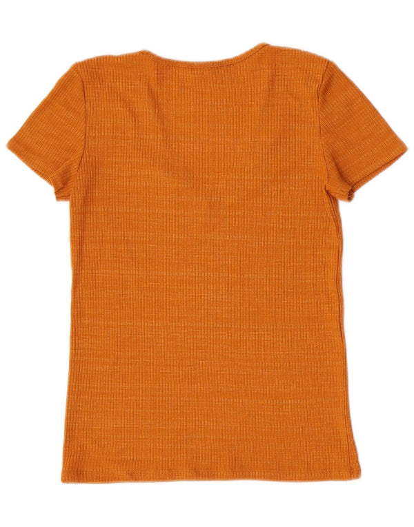 T-shirt Zara da donna Top UK 10 piccola arancione