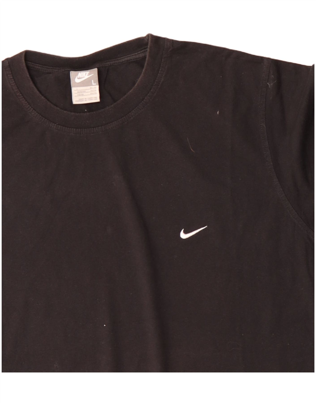 T-shirt da uomo NIKE Top UK 42/44 grande cotone nero