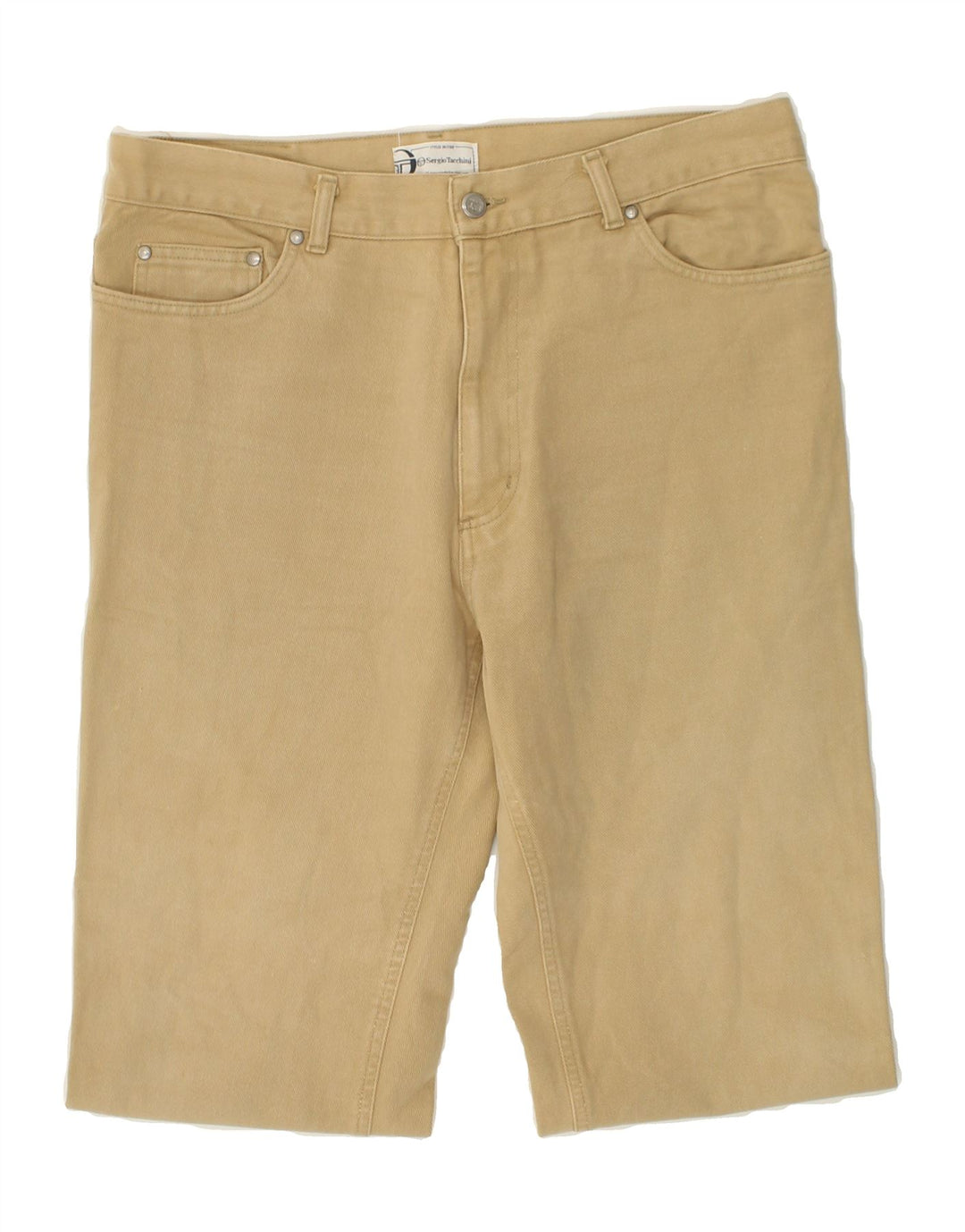 SERGIO TACCHINI Womens Straight Jeans W36 L28 Beige Vintage Sergio Tacchini and Second-Hand Sergio Tacchini from Messina Hembry 