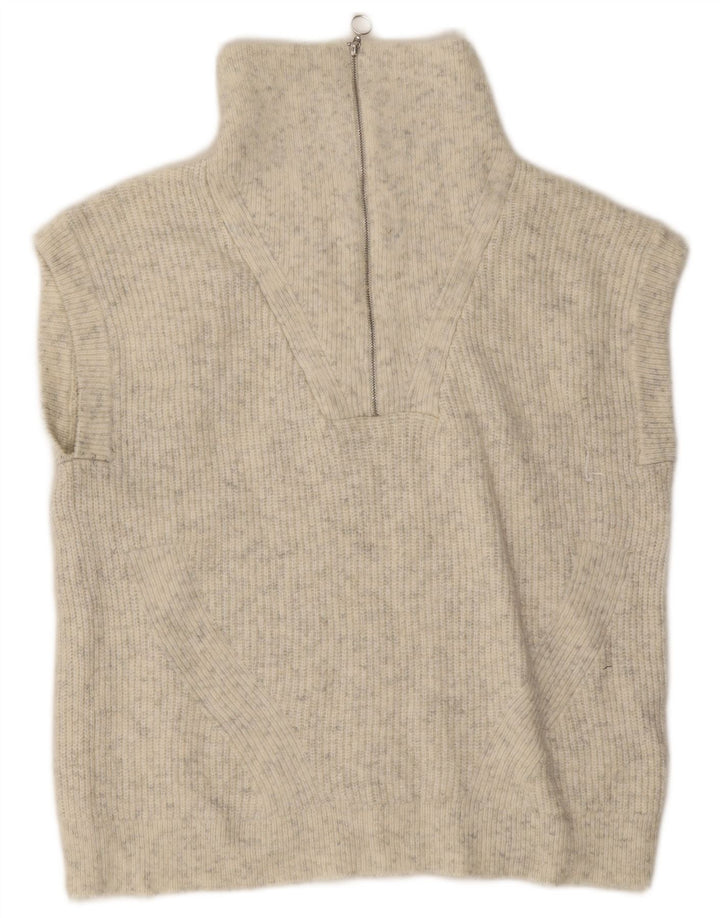 Canotta oversize da donna Marks & Spencer UK 10 piccola grigia chiazzata