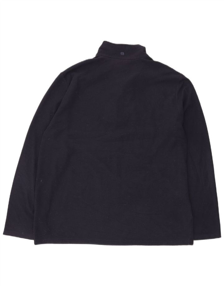 MOUNTAIN WAREHOUSE Maglione in pile da uomo con zip e collo XL in poliestere blu navy