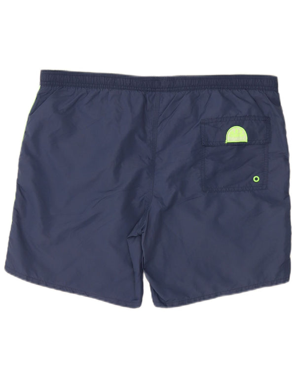 Pantaloncini da bagno da uomo Sundek grandi in nylon blu navy