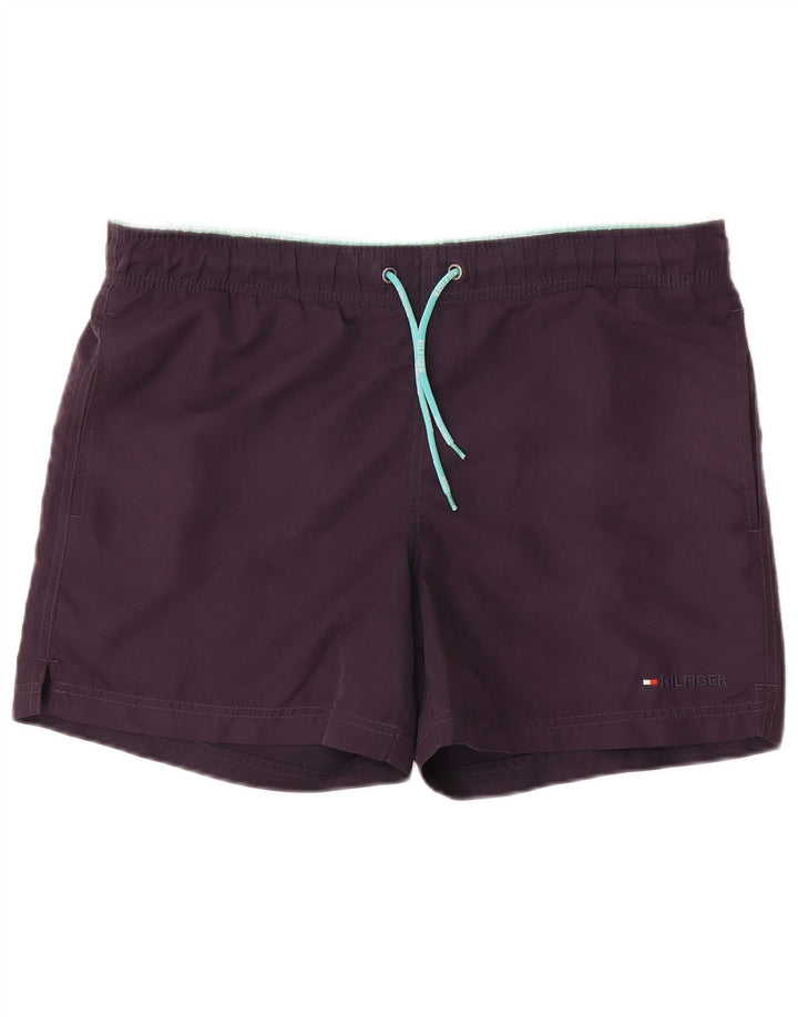 Pantaloncini da bagno da uomo Tommy Hilfiger piccoli blu navy