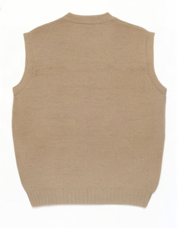 Canottiera da uomo Benetton Canotta in cotone beige medio