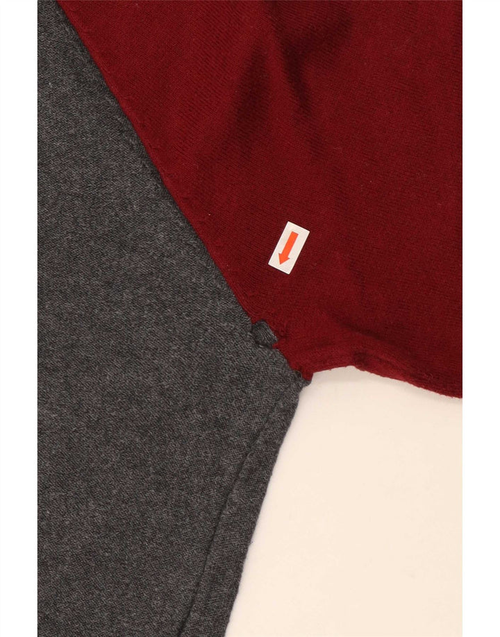 Maglione maglione girocollo da uomo Jack Wills in cotone color block grigio medio