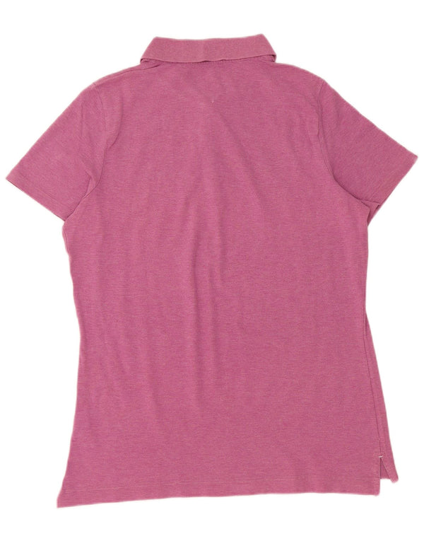 TOMMY HILFIGER Polo da donna vestibilità classica UK 18 XL cotone rosa